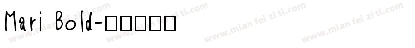 Mari Bold字体转换